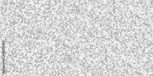 Abstract gray and white small square geomatrics triangle background. Abstract geometric pattern gray and white Polygon Mosaic triangle Background, business and corporate background. photo