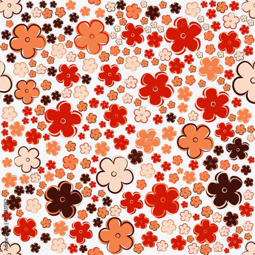 seamless pattern. Floral seamless background. Elegant template for fashion prints.