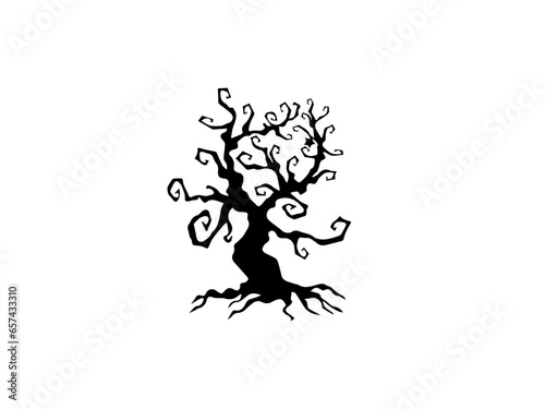 Halloween on a white background. Vector illustration