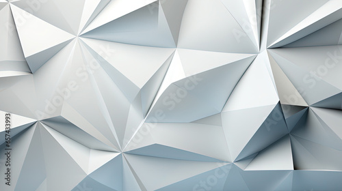 Abstract Art of White Triangle 3D Texture Background