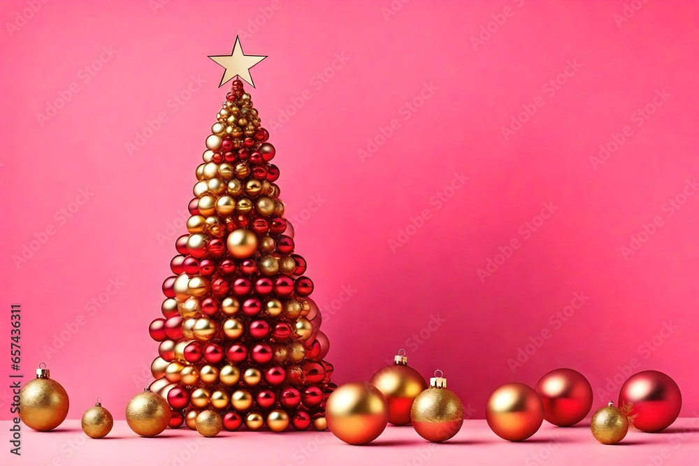christmas tree and decorations