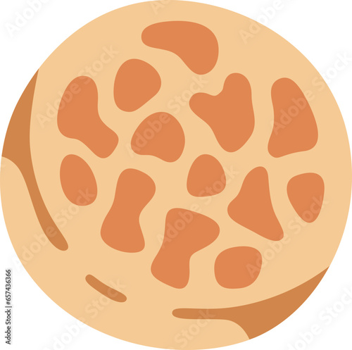 Crumpet icon illustration