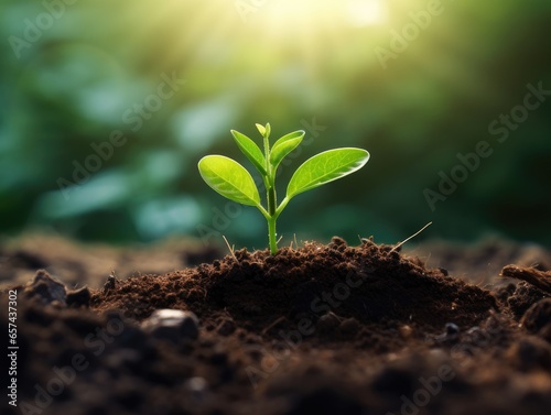An image of a plant growing naturally, symbolizing organic growth within an organization or industry