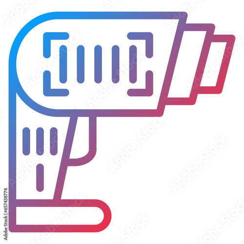 Vector Design Barcode Scanner Icon Style