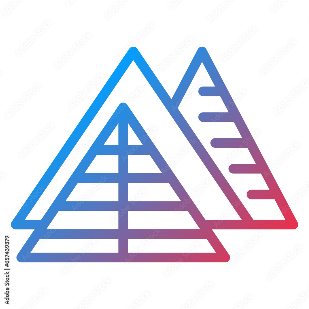 Vector Design Pyramid Icon Style Vector Design Pyramid Icon Style