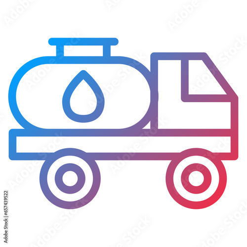 Vector Design Water Tanker Icon Style