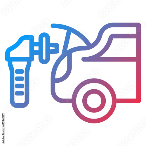 Vector Design Car Trunk Cleaning Icon Style