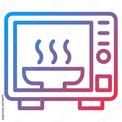 Vector Design Microwave Oven Icon Style