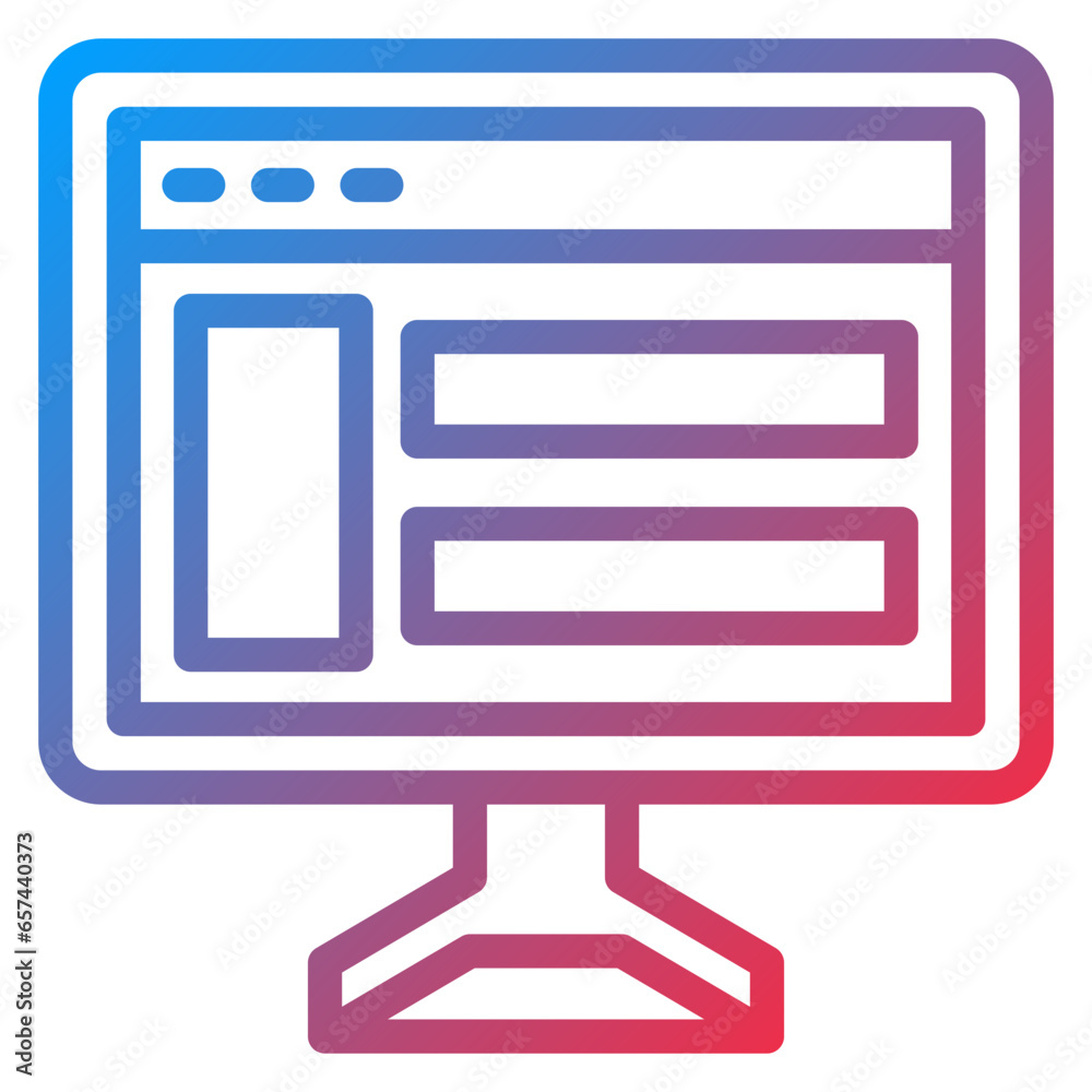 Vector Design Computer Website Icon Style Vector Design Computer Website Icon Style