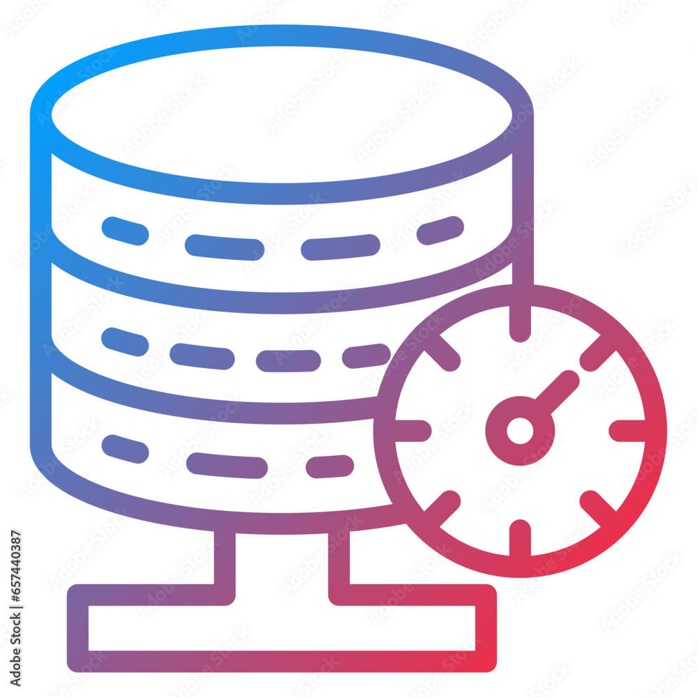 Vector Design Database Speed Icon Style Vector Design Database Speed Icon Style
