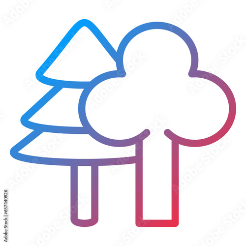 Vector Design Forest Icon Style