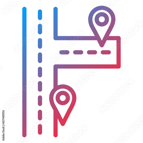 Vector Design Nearby Destinations Icon Style