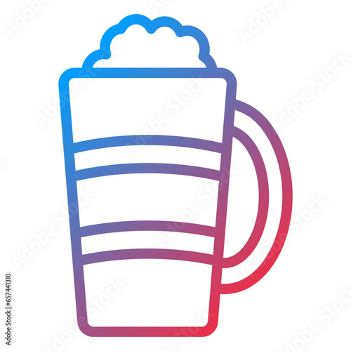 Vector Design Latte Macchiato Icon Style
