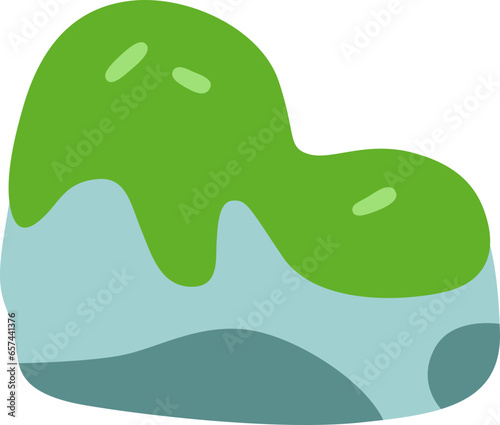 Moss on stone icon illustration 4