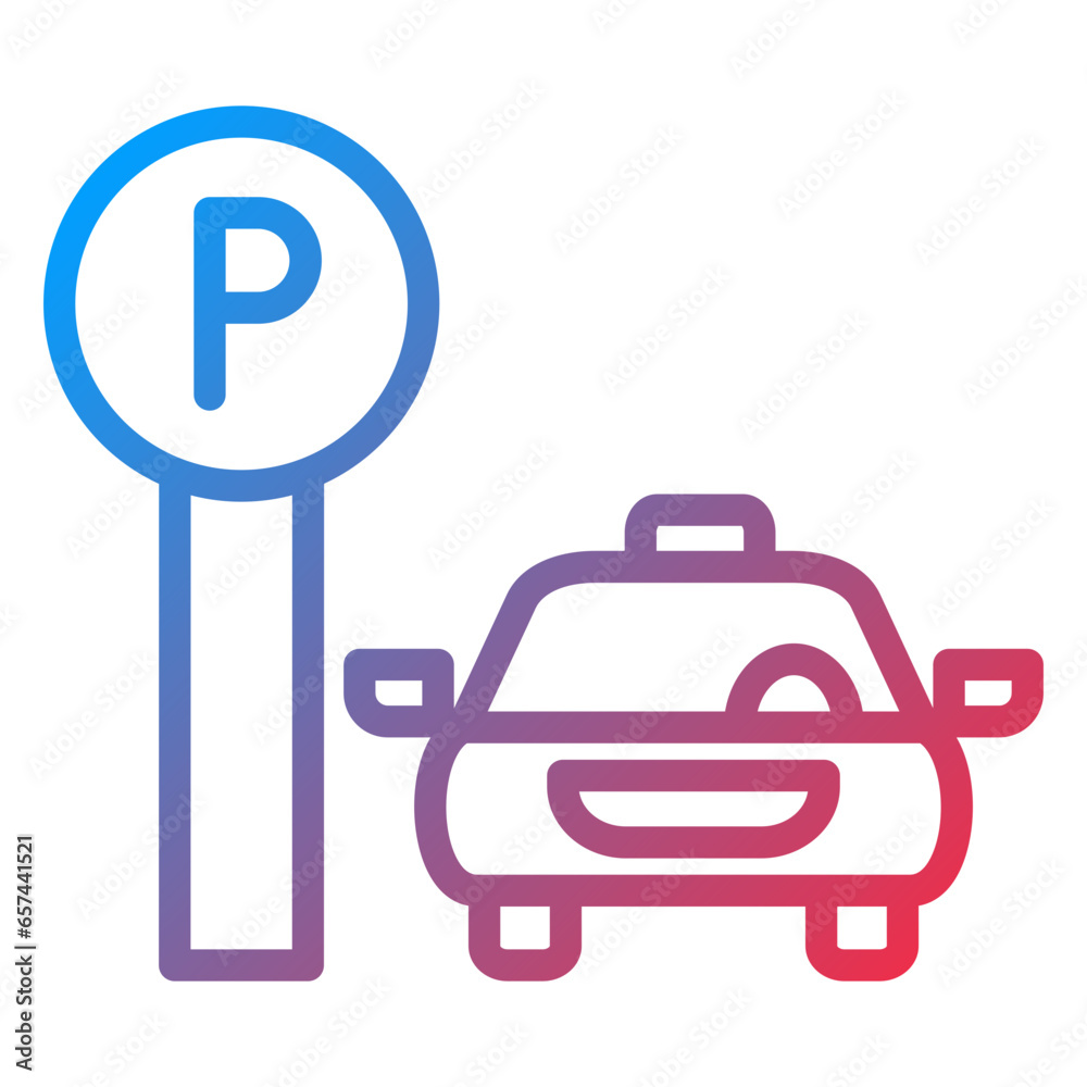 Vector Design Parking Icon Style Vector Design Parking Icon Style
