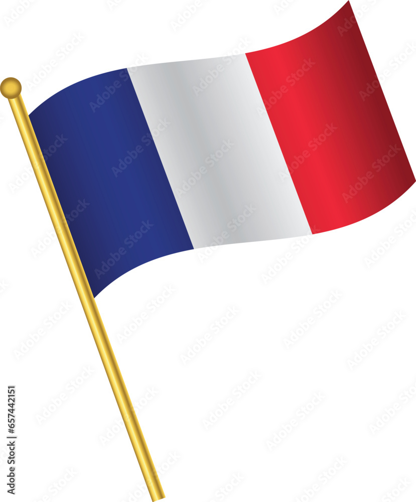 French Flag vector illustration eps10. French Flag vector illustration eps10.