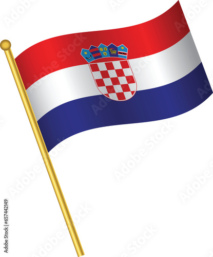 Croatia Flag vector illustration eps10.