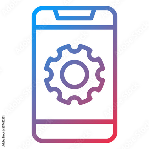 Vector Design Mobile Phones Icon Style