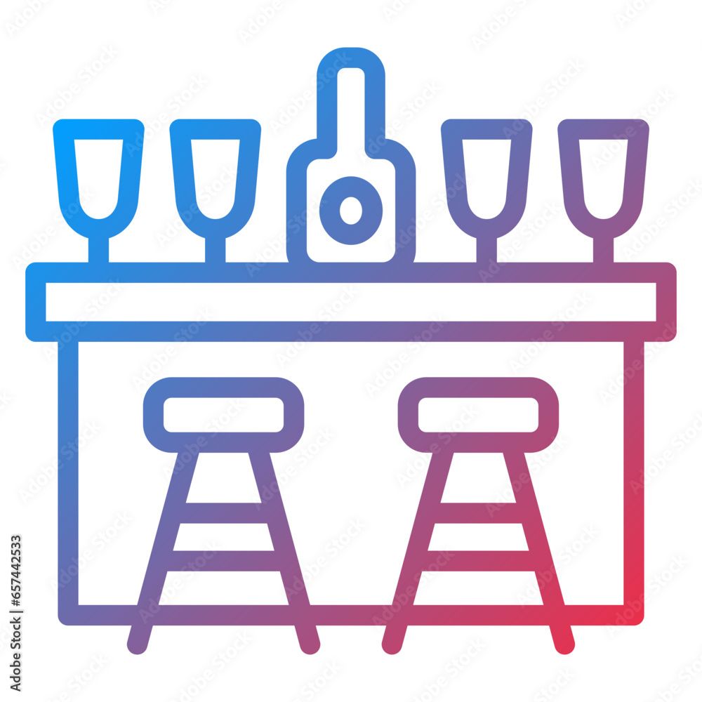 Vector Design Bar Icon Style Vector Design Bar Icon Style