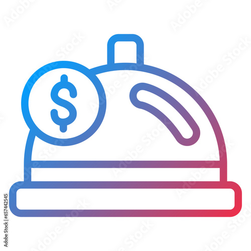 Vector Design Catering Fee Icon Style