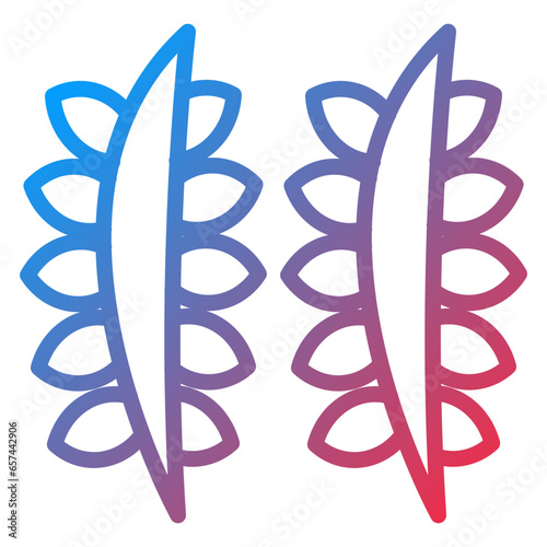 Vector Design Sheaf of Rice Icon Style