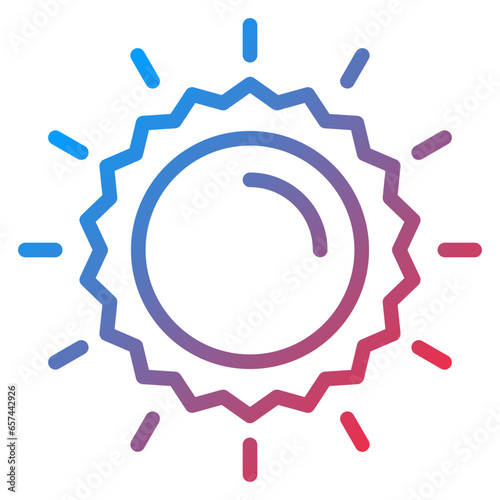 Vector Design Sun Icon Style