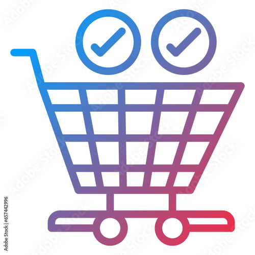 Vector Design Checkout Icon Style