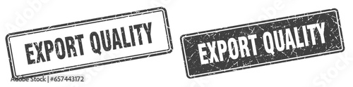 export quality stamp set. export quality square grunge sign