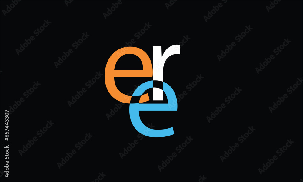 Obraz premium ERE Initial letter logo