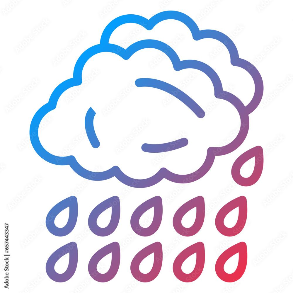 Vector Design Rain Icon Style Vector Design Rain Icon Style