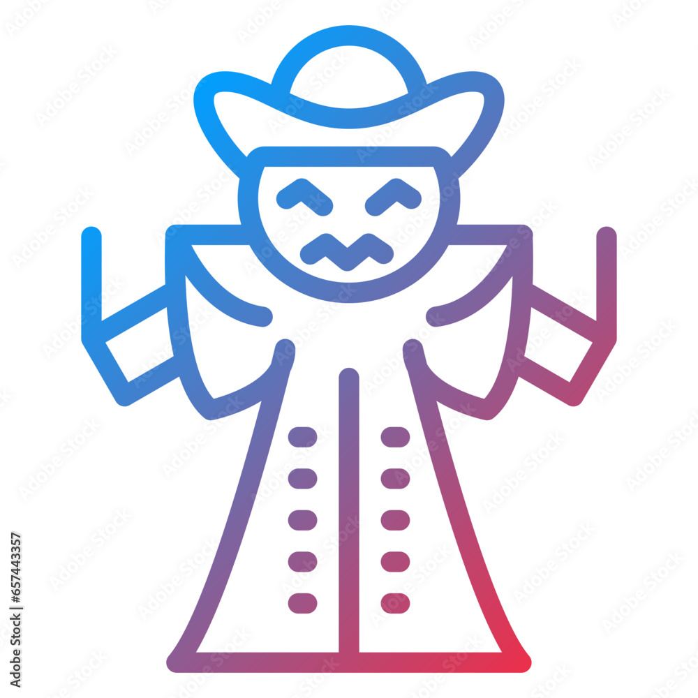 Vector Design Scarecrow Icon Style