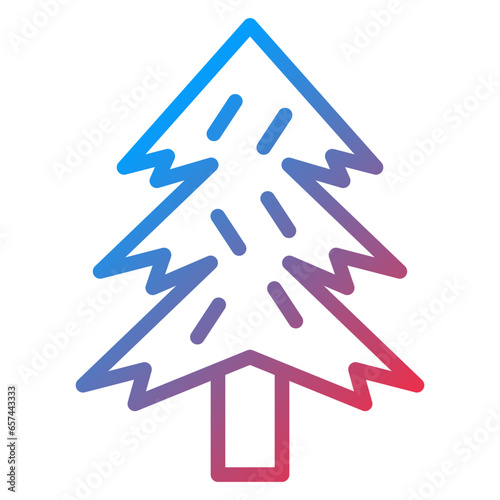 Vector Design Pine Tree Icon Style