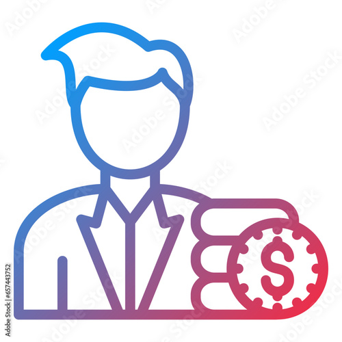 Vector Design Broker Dealer Icon Style