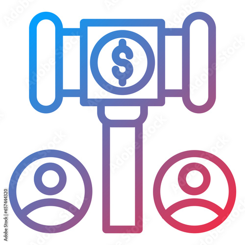Vector Design Public Auction Icon Style