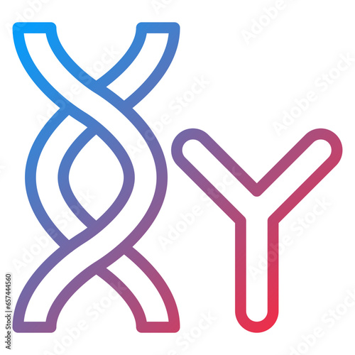 Vector Design Chromosome Icon Style