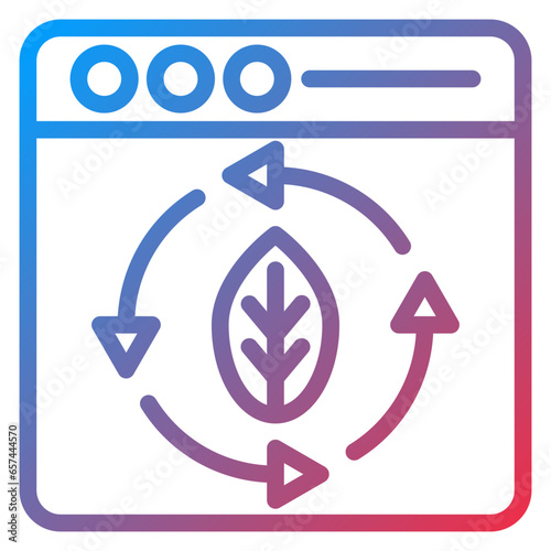 Vector Design Continuous Updating Icon Style