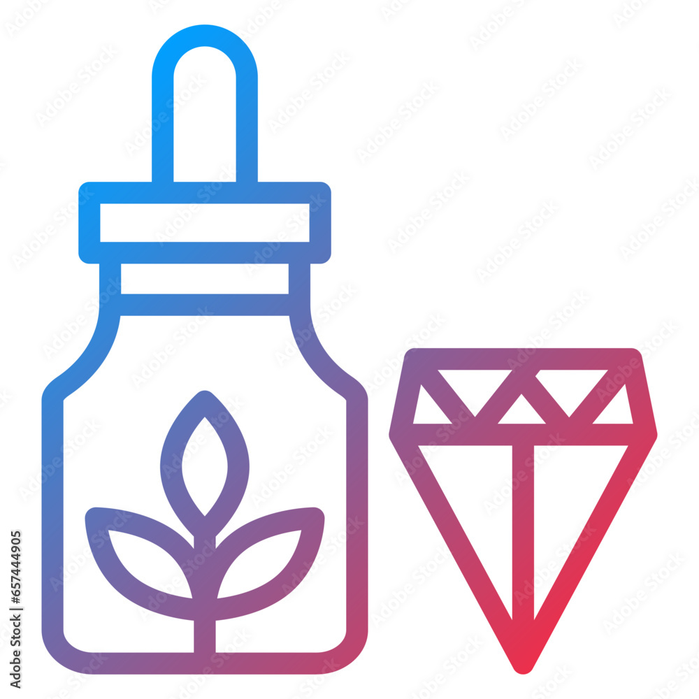 Vector Design Cbd Crystals Icon Style Vector Design Cbd Crystals Icon Style