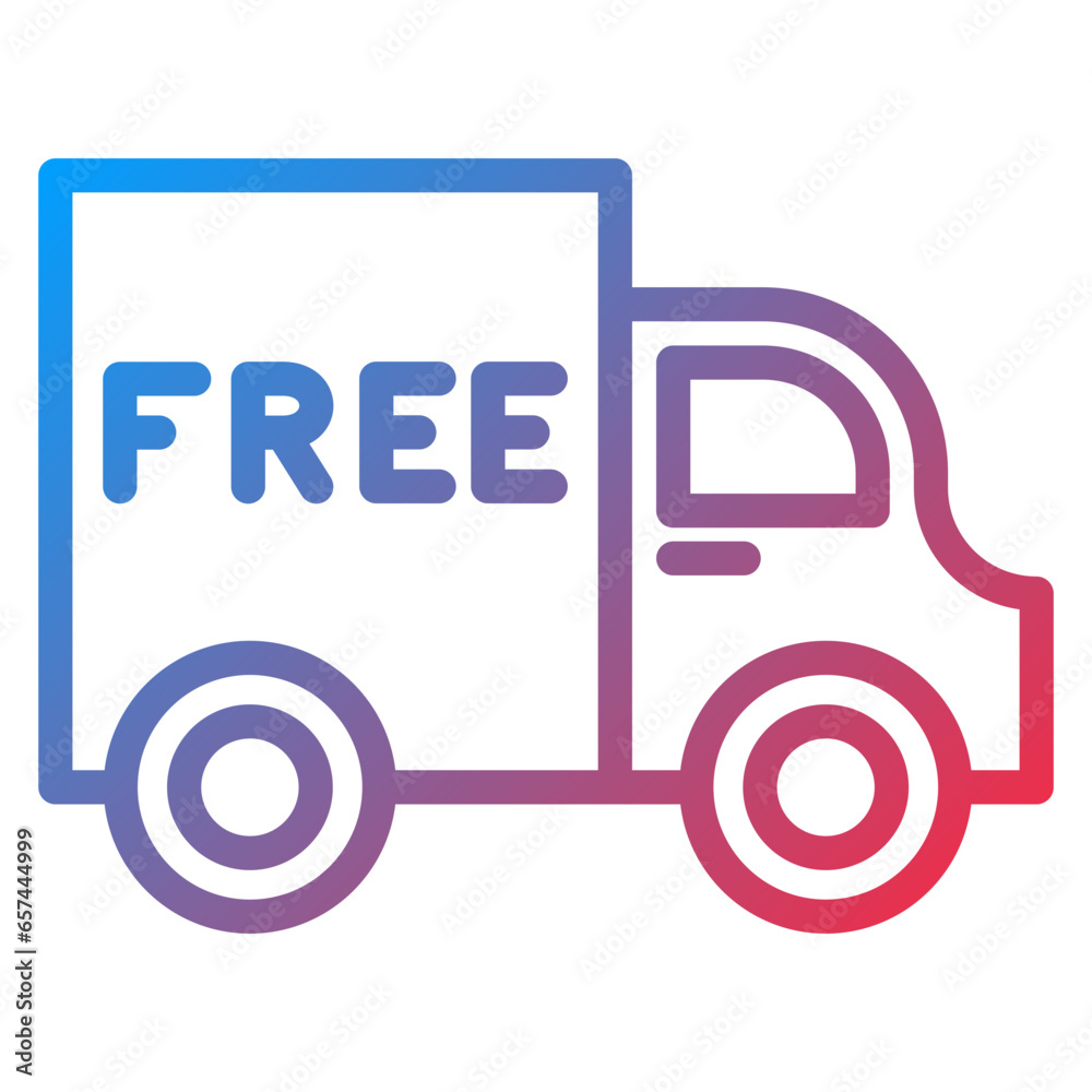 Vector Design Free Shipping Icon Style