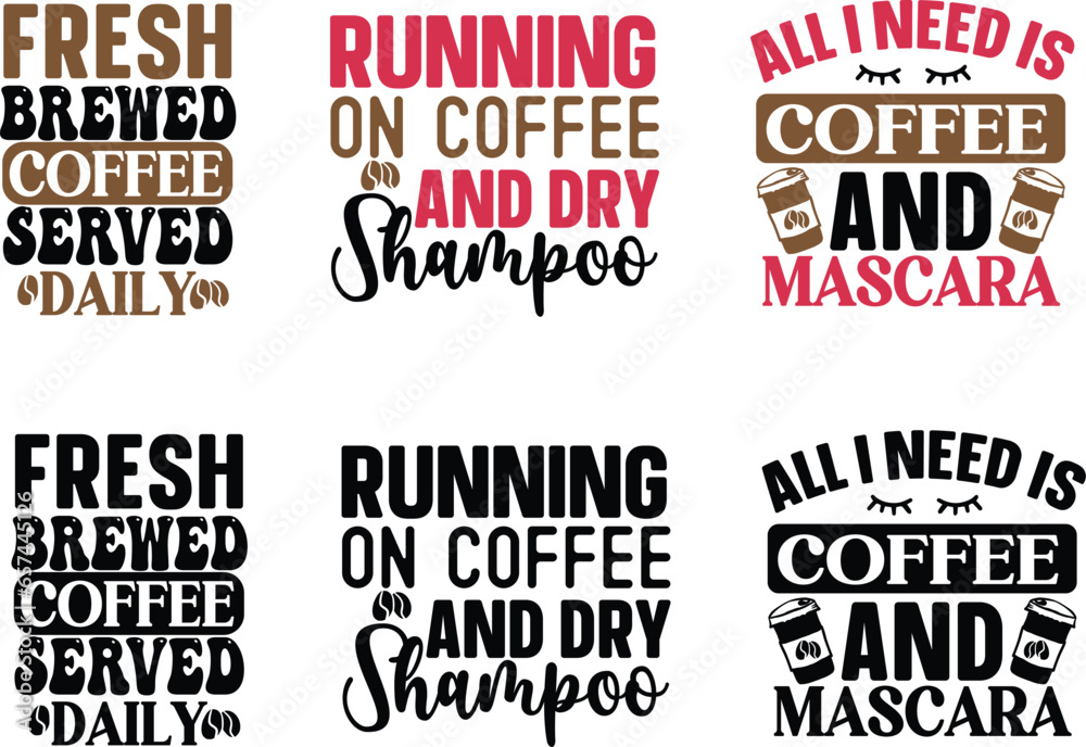 Coffee Print ready vector design for Tshirt, Mug and printing item. bundle design .Black and white view. design vector set. Icon bundle . Coffee Print ready vector design for Tshirt, Mug and printing item. bundle design .Black and white view. design vector set. Icon bundle .