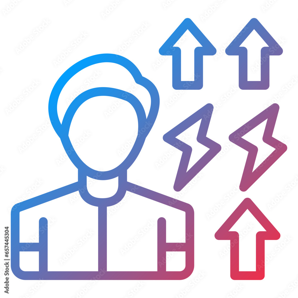 Obraz premium Vector Design Employees Motivation Icon Style