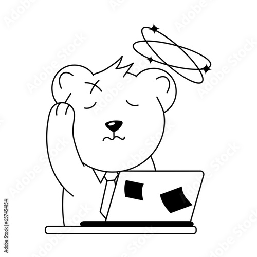 Tired Employee