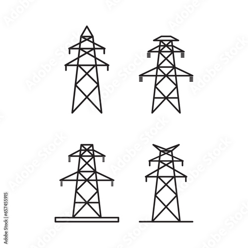 Electrical tower icon