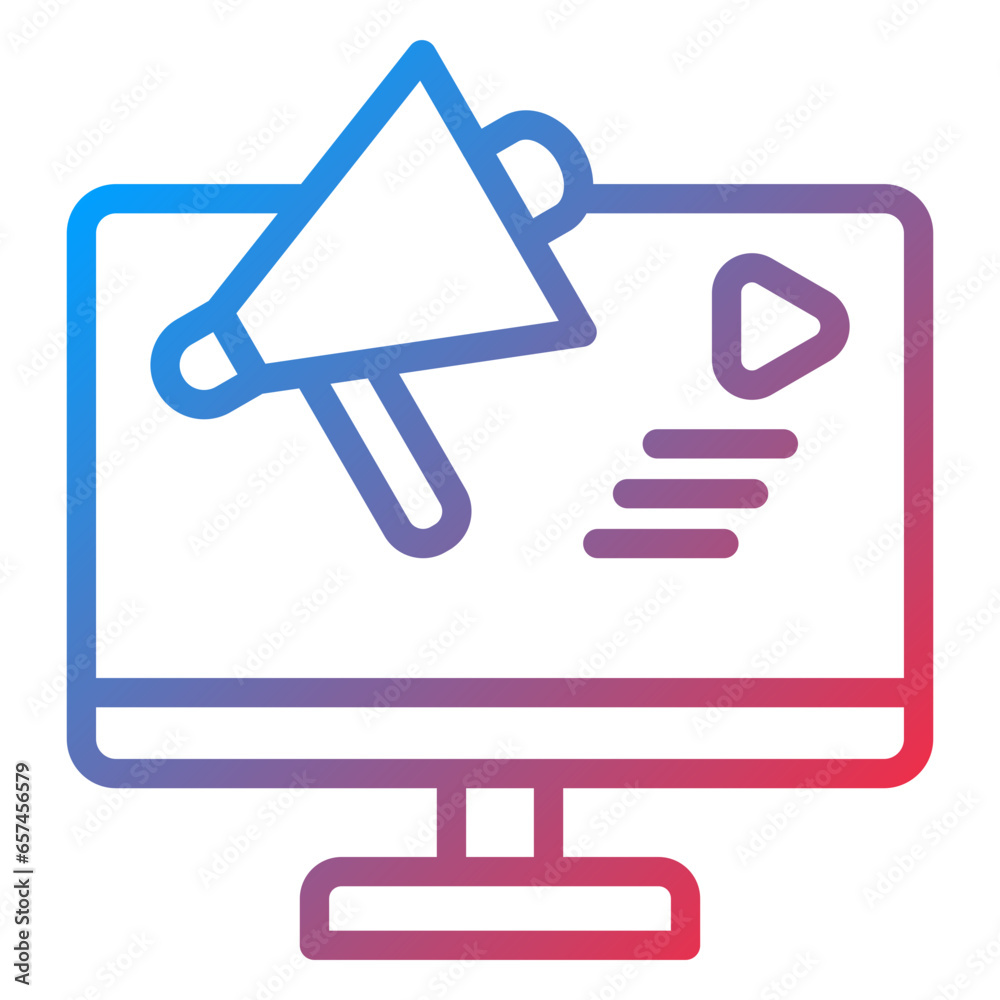 Advertisement Icon Style Advertisement Icon Style