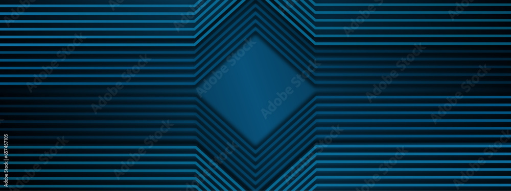 Abstract neon blue glowing lines in black background. Modern shiny blue line geometric pattern for Technology concept. Suit for cover, banner,poster, brochure, website Abstract neon blue glowing lines in black background. Modern shiny blue line geometric pattern for Technology concept. Suit for cover, banner,poster, brochure, website