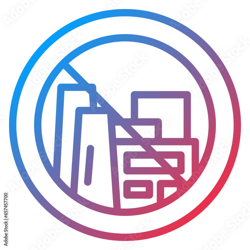 No Fossil Fuels Icon Style
