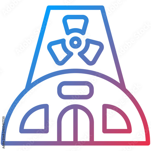 Nuclear Plant Icon Style