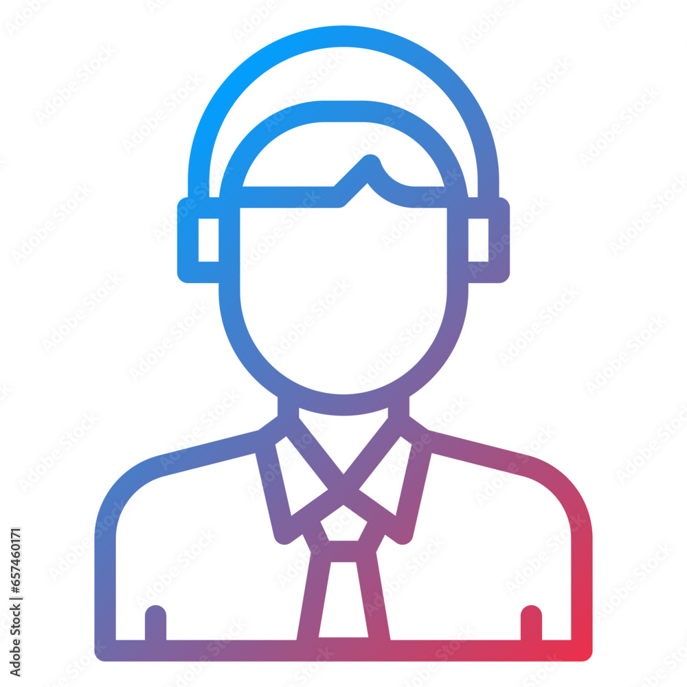 Male Co Pilot Icon Style Male Co Pilot Icon Style