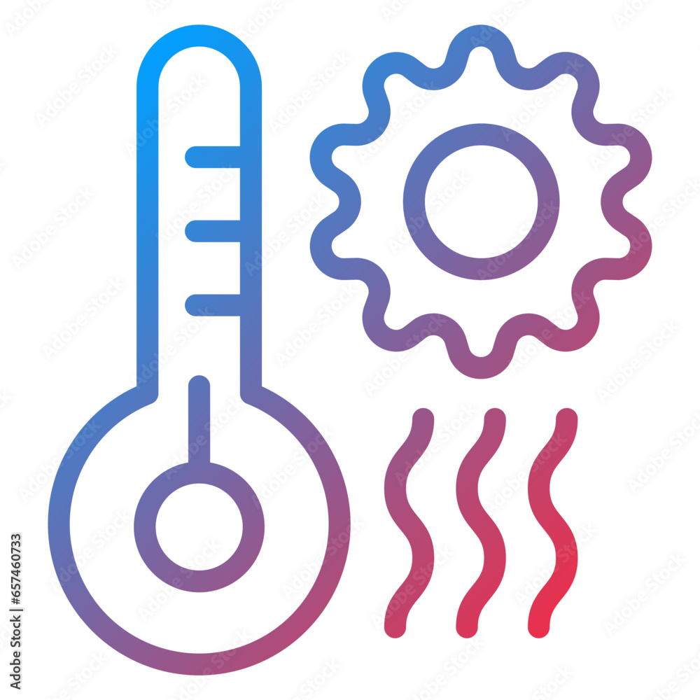 Hot Weather Icon Style Hot Weather Icon Style
