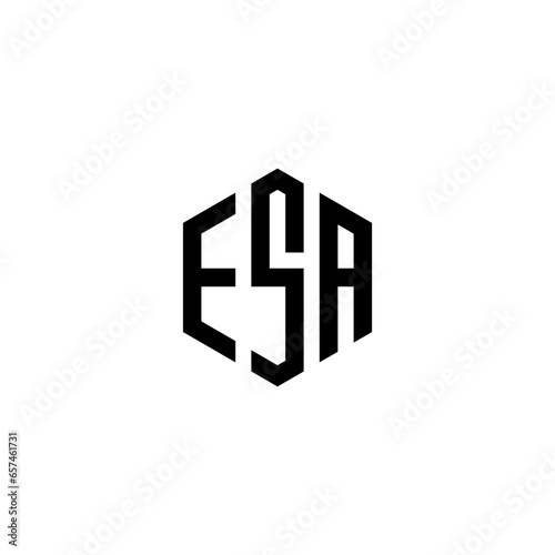 Initial ESA Logo Monogram Design Vector Template. Creative Abstract ES Letter Logo Design
