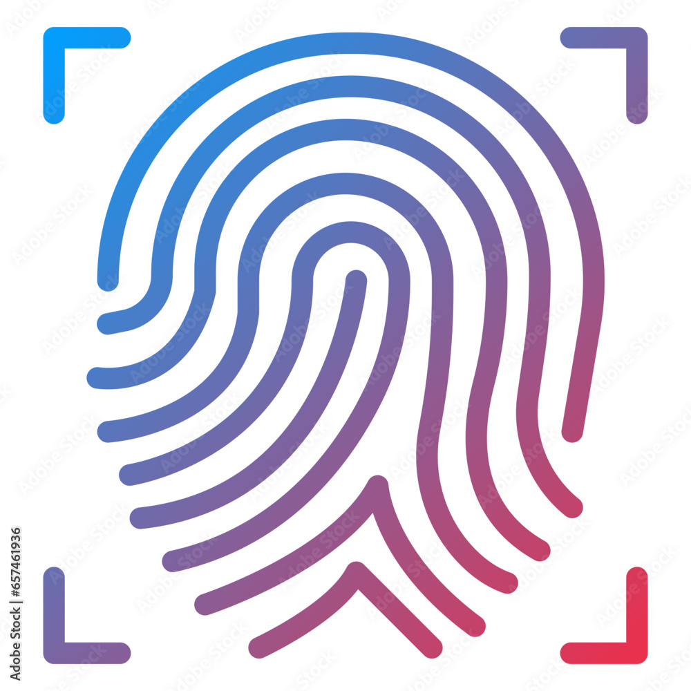Fingerprint Scan Icon Style Fingerprint Scan Icon Style